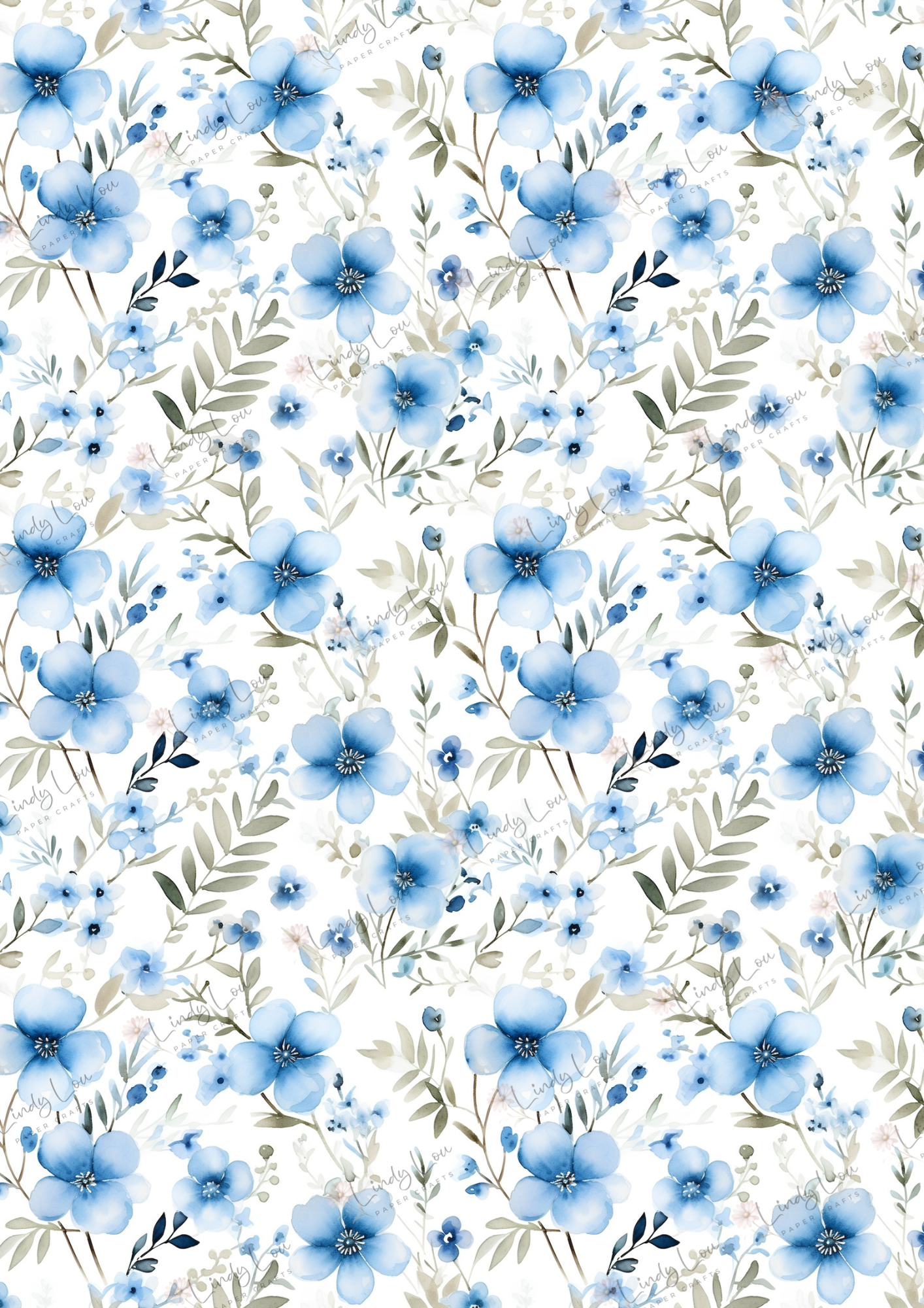 A4 Single Sheet - Ballerina Blossoms - Bluebell Ballet