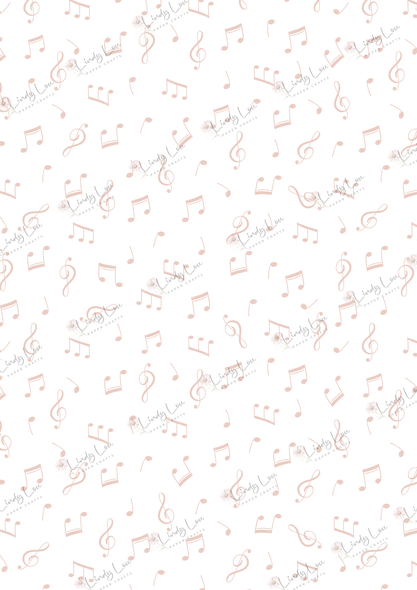 A4 Single Sheet - Tiny Dancer - Soft Notes