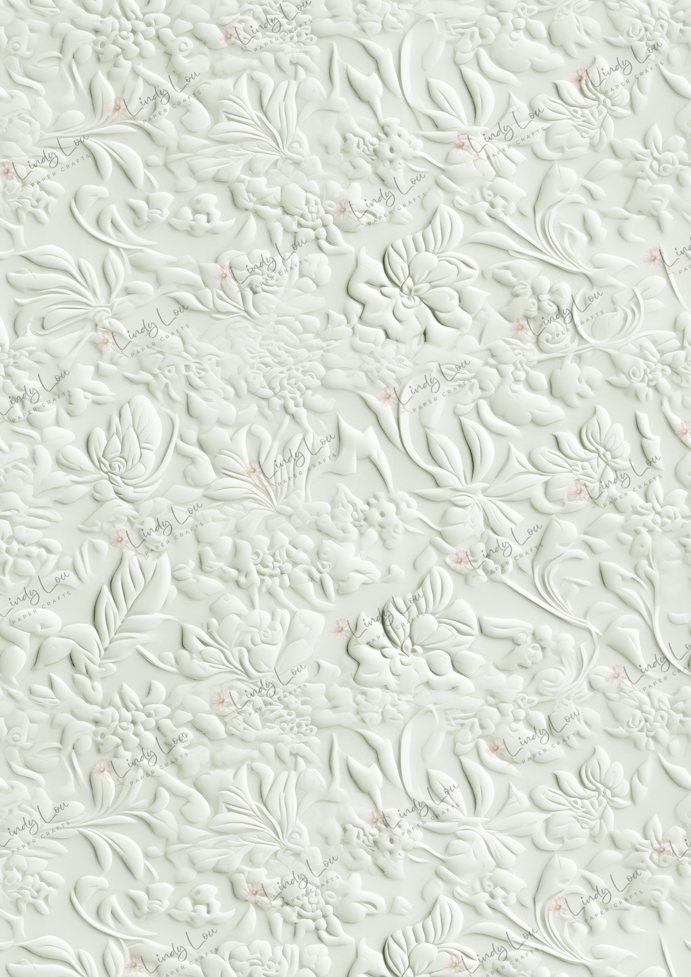 A4 Single Sheet - Tied with a Kiss -  Pressed Elegance