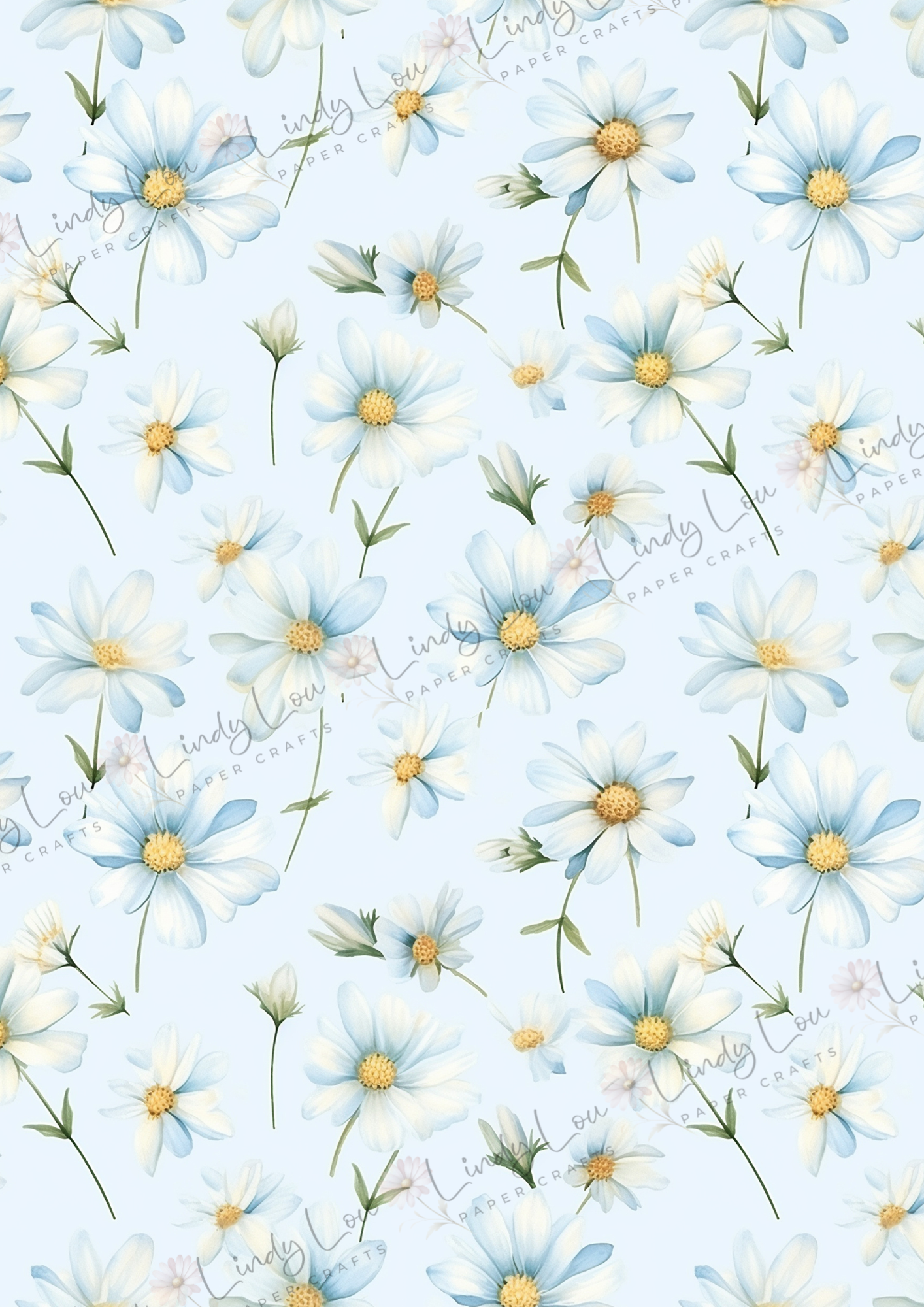 A4 Single Sheet - Daisy Girls - Bluebell Daisies