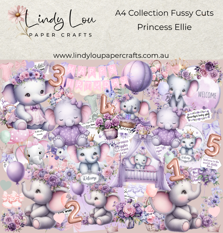Ephemera: Fussy Cuts - A4 Collection - Princess Ellie