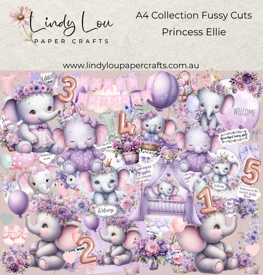 Ephemera: Fussy Cuts - A4 Collection - Princess Ellie