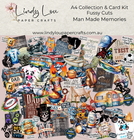Ephemera: Fussy Cuts - A4 Collection & A6 Card Kit - Man Made Memories