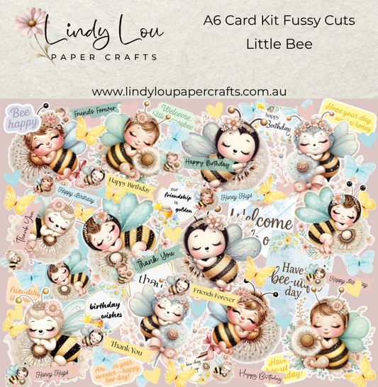 Ephemera: Fussy Cuts - A6 Card Kit - Little Bee