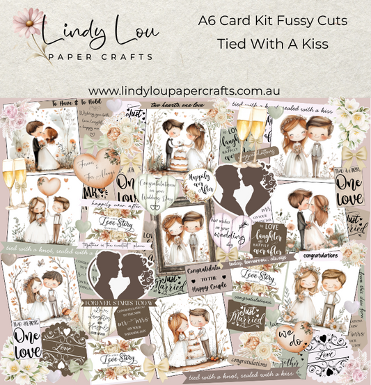 Ephemera: Fussy Cuts - A6 Card Kit - Tied With A Kiss