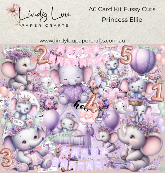 Ephemera: Fussy Cuts - A6 Card Kit - Princess Ellie