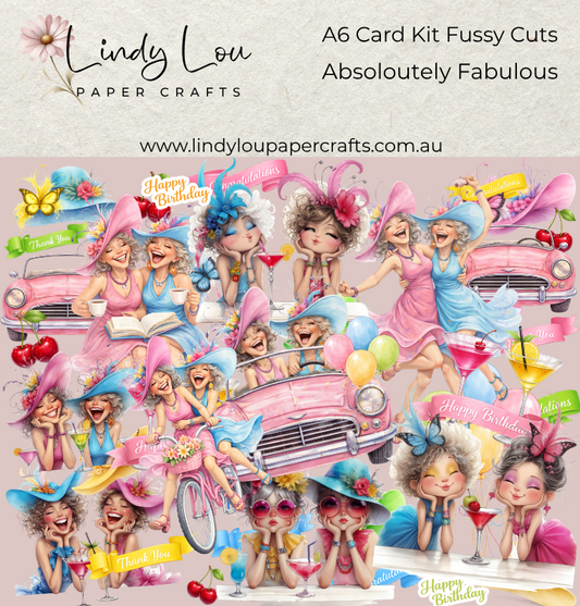 Ephemera: Fussy Cuts - A6 Card Kit - Absoloutely Fabulous