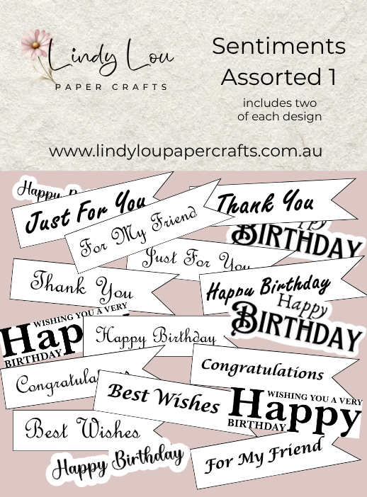 Ephemera: Sentiments - Assorted 1