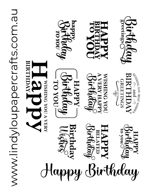 Ephemera: Sentiments - Birthday 2