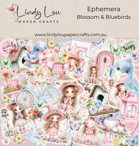 Ephemera: Blossom & Bluebirds