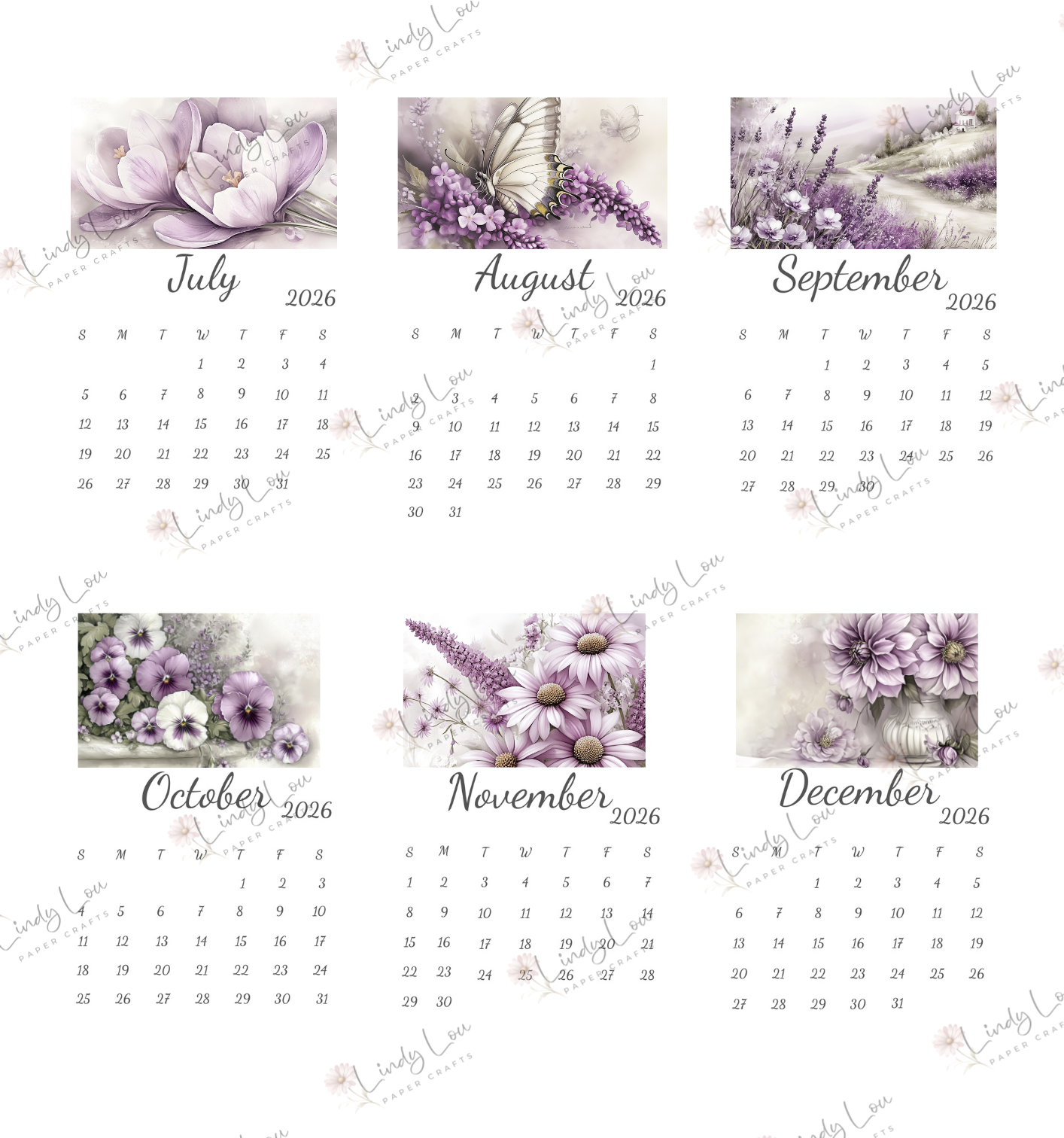 Calendars 2026 - Lilac Blooms