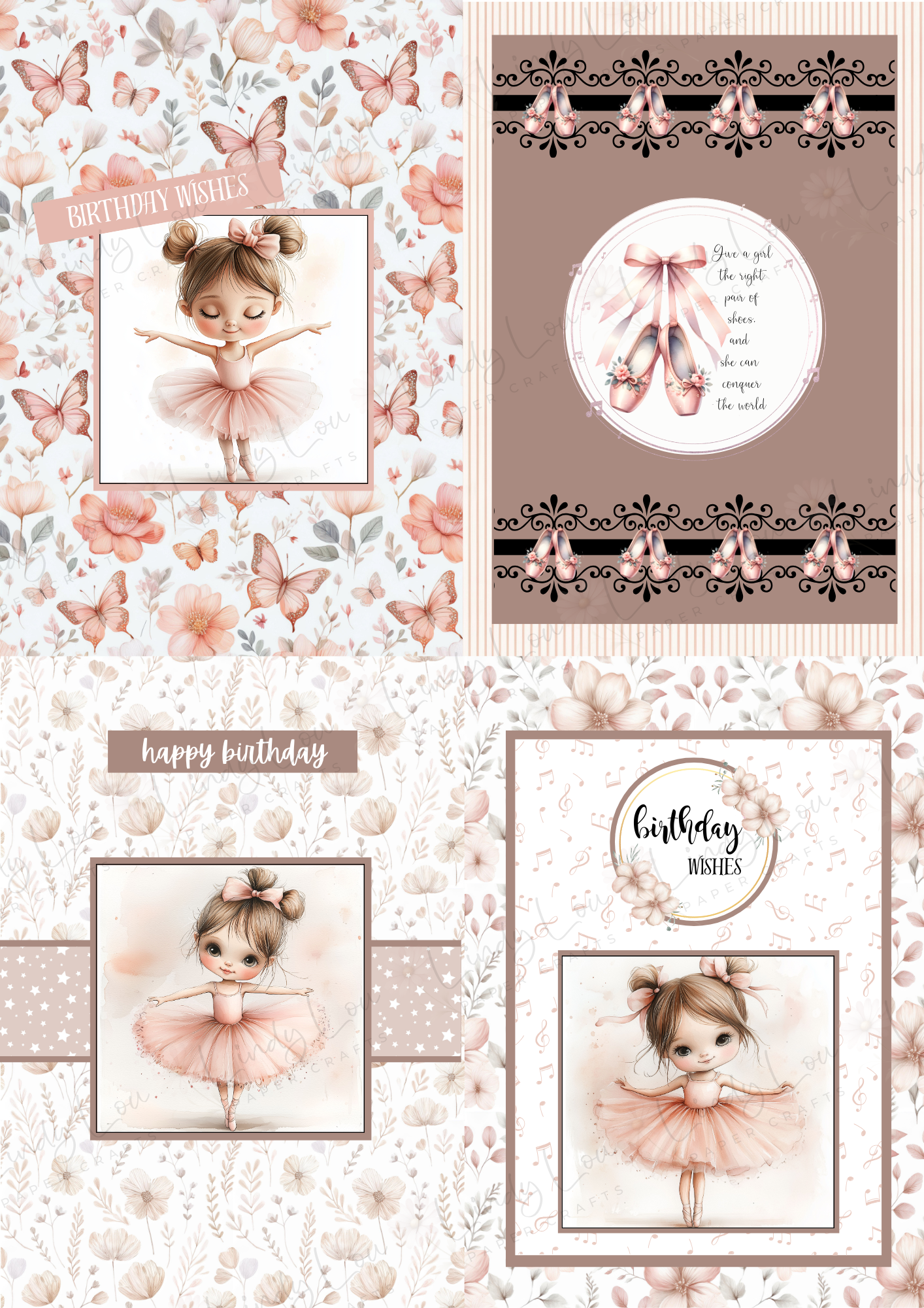 A6 Card Kit - Tiny Dancer