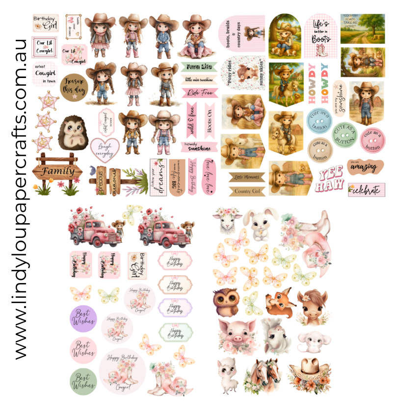 Ephemera: Cute Little Cowgirls