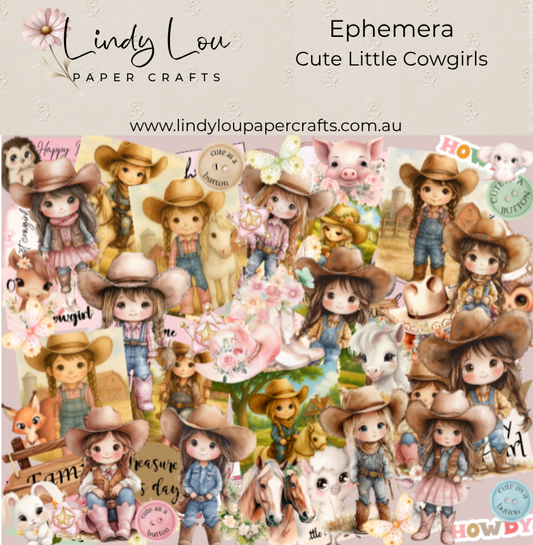 Ephemera: Cute Little Cowgirls