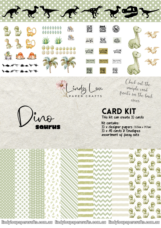 A6 Card Kit - Dino Saurus