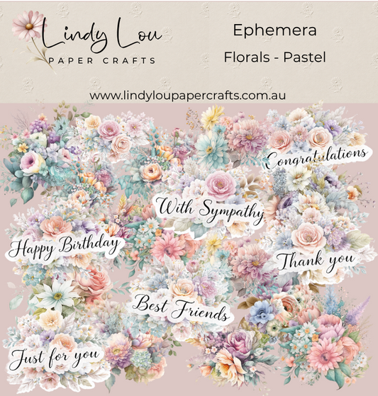 Ephemera: Florals - Pastel