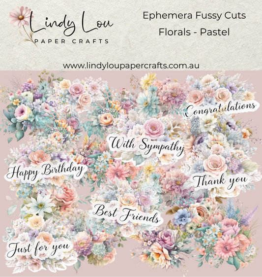 Ephemera: Florals - Pastel
