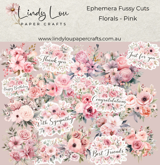 Ephemera: Florals - Pink