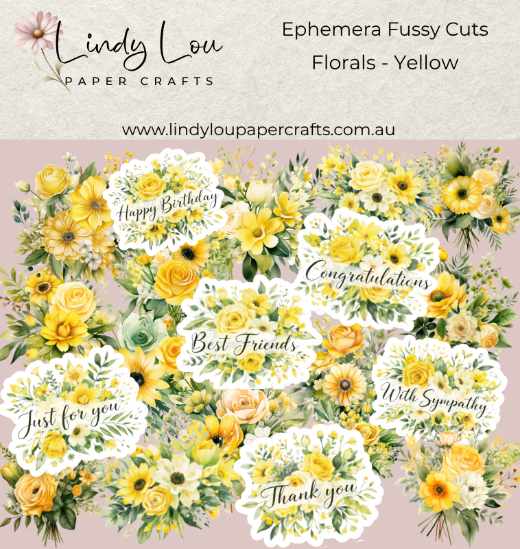 Ephemera: Florals - Yellow