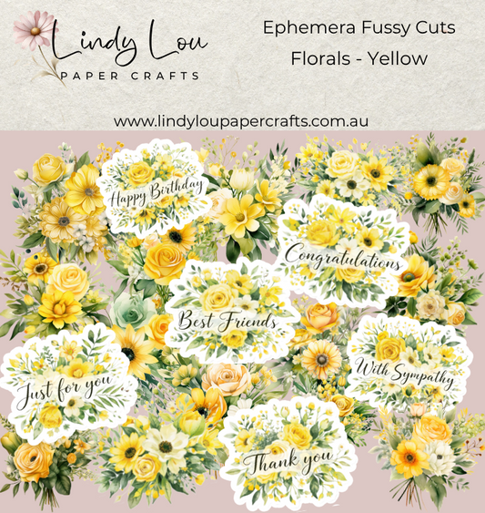 Ephemera: Florals - Yellow