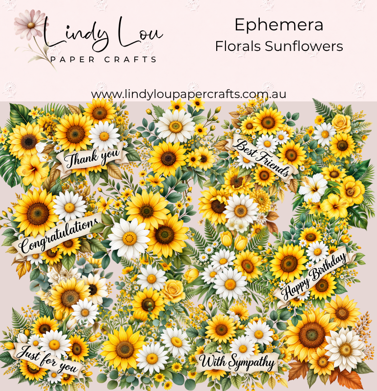 Ephemera: Florals - Sunflowers