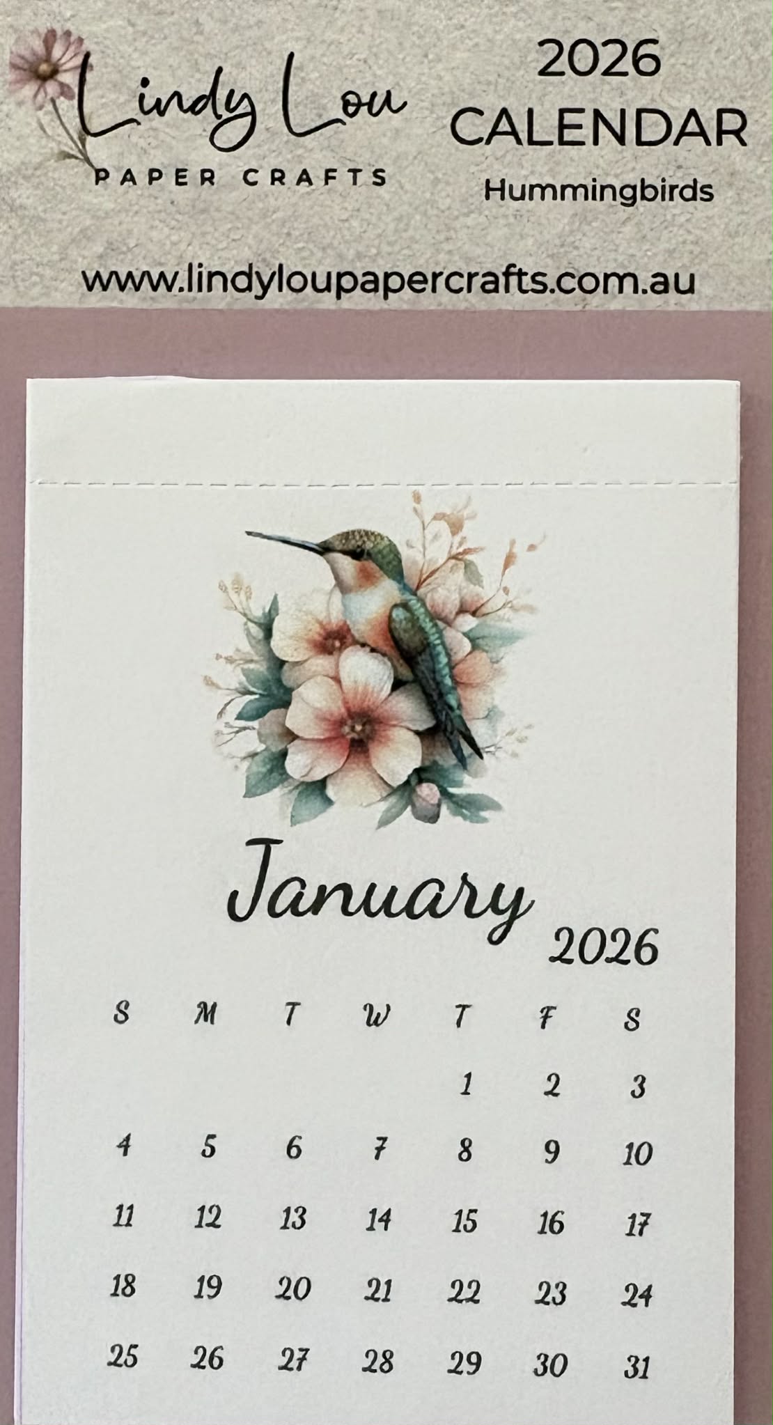 Calendars 2026 - Hummingbirds