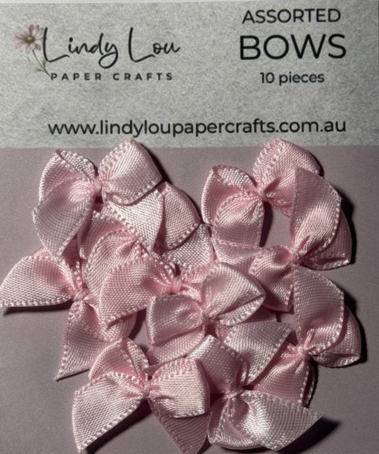 Embelishments - Satin Bows - Pink