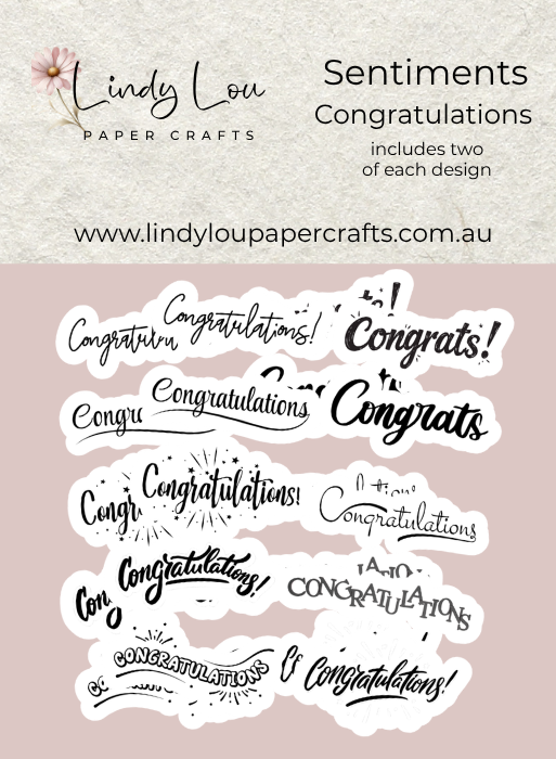 Ephemera: Sentiments - Congratulations