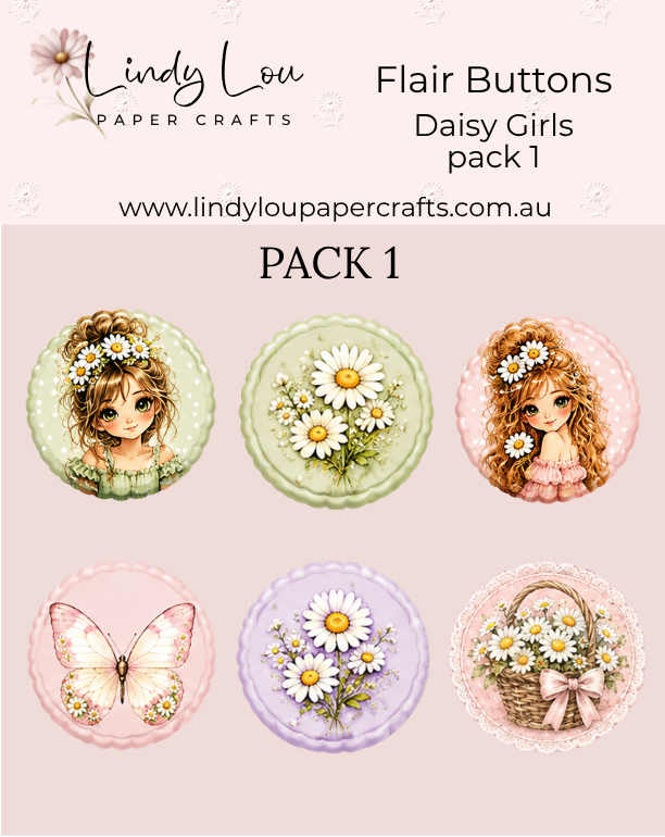 Flair Buttons - Daisy Girls
