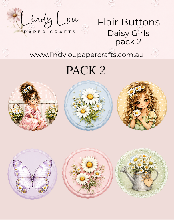 Flair Buttons - Daisy Girls