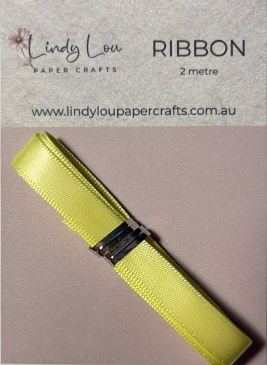 Embelishments - Satin Ribbon - Yellow